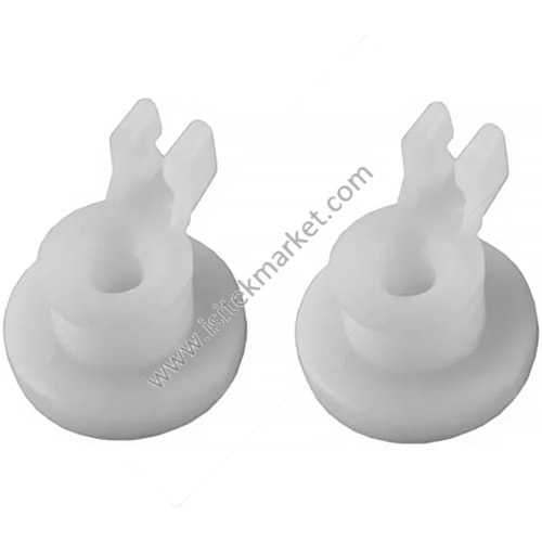 ÜST SEPET BOSCH 00382452 İÇİN TUTUCU TEKERLEK SETİ (2 PARÇA, BEYAZ)