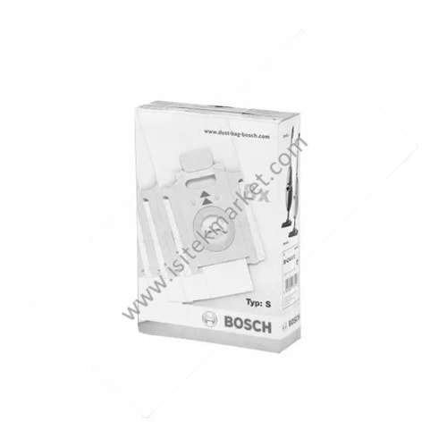 ELEKTRİKLİ SÜPÜRGE KAĞIT POŞETLERI SET TYPE S BHZ4AF1 (8 PIN) + MİCROFİBER FFİLTRE BOSCH 00460762