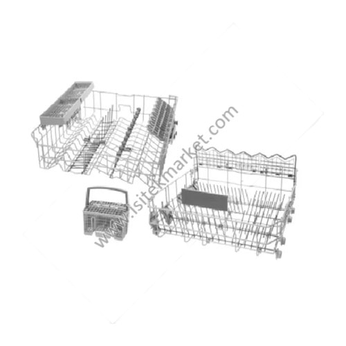 BULAŞIK MAKİNESİ SEPETİ SETİ BOSCH 00712900 (3 ADET ÜST, ALT VE ÇATALET SEPETİ)