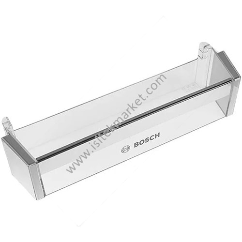 BOSCH BUZDOLABI KAPISI ŞİŞE RAFI LOGOLU 00743239 440X110MM