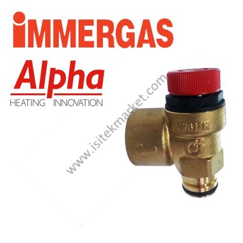 3 BAR EMNİYET VENTİLİ CALEFFI IMG ALPHA 1.013372 ZEUS 24 27