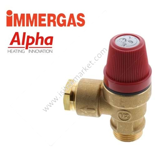 6 BAR EMNİYET VENTİLİ CALEFFI IMMERGAS ALPHA 1.018091 CB050