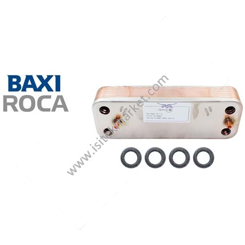 PLAKALI EŞANJÖR 2071400 14PL 156,5mm - BX ROCA 125568668