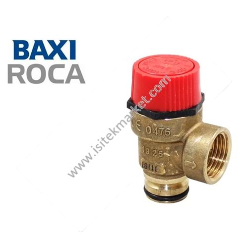 EMNİYET VENTİLİ 3 BAR NOVASFER BX ROCA 125995117 NOVANOX/PLATINUM COMPACT/NEOBIT S 24/24 F
