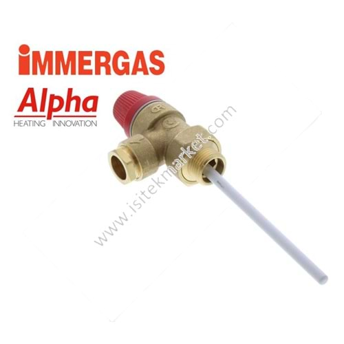 7 BAR TERMOSTATLI EMNİYET VENTİLİ CALEFFI IMMERGAS ALPHA 1.8244 CB50