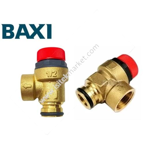 3 BAR EMNİYET VENTİLİ CALEFFI BAXI 200024686 BAYMAK 6306101022 ORING GEÇME