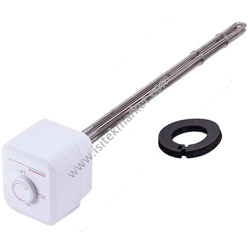 SU ISITICI ISITICI ELEMANI TERMOSTATLI DRAZICE 2110359 TJ 6/4“ 7500W L=685MM FLANŞ 125MM 1 SENSÖR TÜPÜ