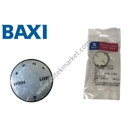 THERMOSTAT DÜĞMESİ BX 232171 MAIN POTTERTON