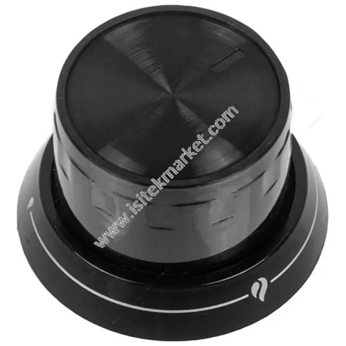 BEKO GAZ OCAĞI İÇİN AYAR DÜĞMESİ 250317245 SİYAH