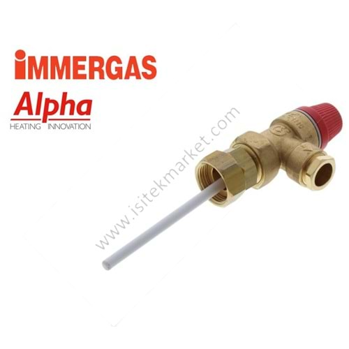 7 BAR TERMOSTATLI EMNİYET VENTİLİ CALEFFI IMMERGAS ALPHA 3.015843