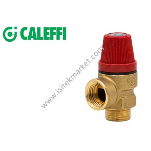 EMNİYET VENTİLİ CALEFFİ 312480 1/2 1/2 ERKEK 8 BAR 110 C
