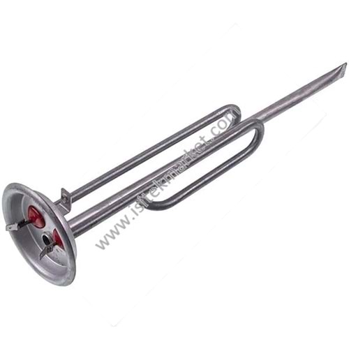 SU ISITICI ISITICI ELEMANI THERMEX 3170121 THERMOWATT (PASLANMAZ ÇELİK) 2000W L=360MM, FLANŞ 92MM (M6 ANOT İÇİN)