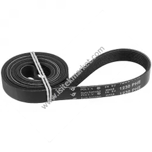 Çamaşır makinesi için kemer 41003164 Hutchinson 1230H8 PHE siyah