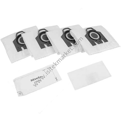 TOZ TORBASI SETI HYCLEAN 3D GN + ELEKTRİKLİ SÜPÜRGE İÇIN FİLTRES MİELE 41996572D 9153500