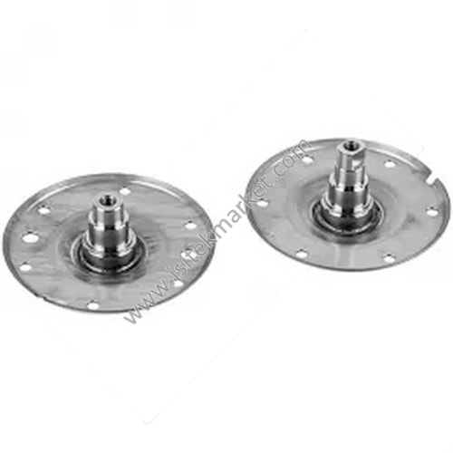 Dikey çamaşır makinesi şekeri için tambur flanşı -destek- -2 parça. paslanmaz çelik. 43010535 + 46007431-