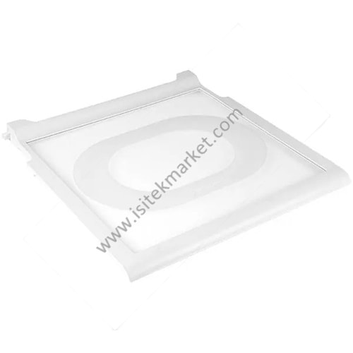 BUZDOLABI ÜST CAM RAFI SÜSLÜ GİRDAP 481245088378 430X415MM