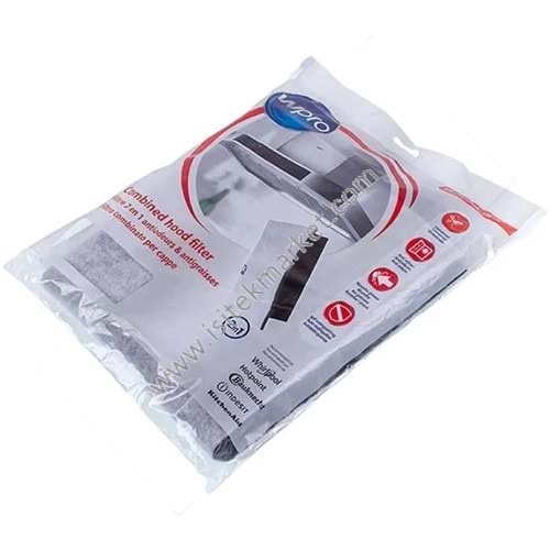 WHIRLPOOL DAVLUMBAZ KARBON FİLTRESİ 470X570MM 484000008524
