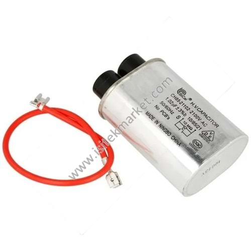 MİKRODALGA KABLOLU KONDANSATÖR ELECTROLUX 50299203005 YÜKSEK GER. 1.02UF CH8521102 2100V