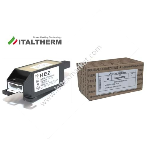 ATEŞLEME TRAFOSU ANSTOSS HEZ ITALTHERM 552000058 TIME MAX: F / TIME: F, FR