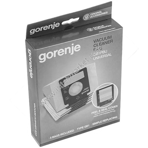 KAĞIT POŞET SETI (5 KIŞI) + MOTOR FİLTRE (MİCRO) GB1PBU ELEKTRİKLİ SÜPÜRGE GORENJE 570741