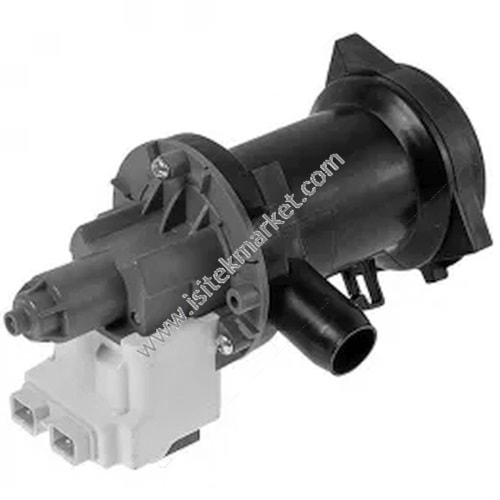 Çamaşır makinesi için pompa -tahliye pompası- LG 5859EN1004B Hanyu -monte edilmiş- ile uyumlu 40 W B15-6A -arka tarafta ayrı kontaklar-