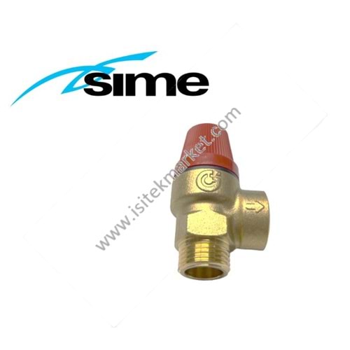 3 BAR EMNİYET VENTİLİ CALEFFI DIŞ DİŞLİ SIME 6040200