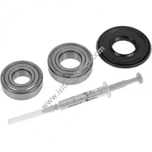 Çamaşır makinesi Indesit için rulman seti -6204+6205 2Z- -conta 30x52-65x7-10 + yağ-