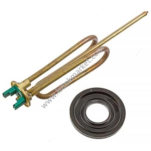 SU ISITICI ISITICI ELEMANI + CONTA ARISTON 65122210 1500W (BAKIR) L=260MM FLANŞ 48MM (M5 ANOT İÇİN)