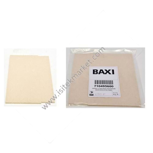 YANMA ODASI ARKA IZOLASYONU BX 710495600 ECO COMPACT MAIN 5 PULSAR E QUASAR E ECO COMPACT