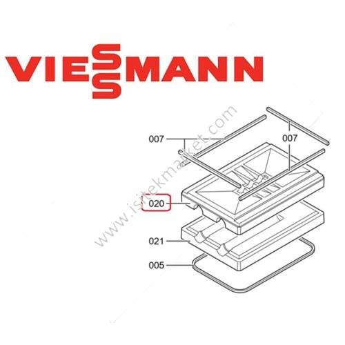 NOZZLE SERAMIK ÜST PARÇA SETİ VIESSMANN 7832486 VITOLIGNO 100-S VL1A 80kW