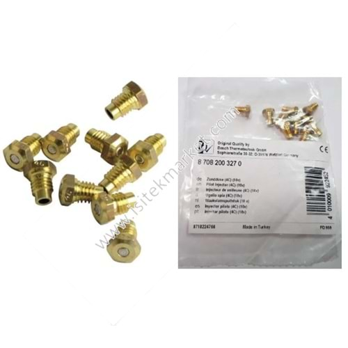 NOZZLE SET BOSCH WORCESTER JUNKERS BUDERUS 87082003310 WR 10 / GWH 10-2 / WR13-2 10 ADET