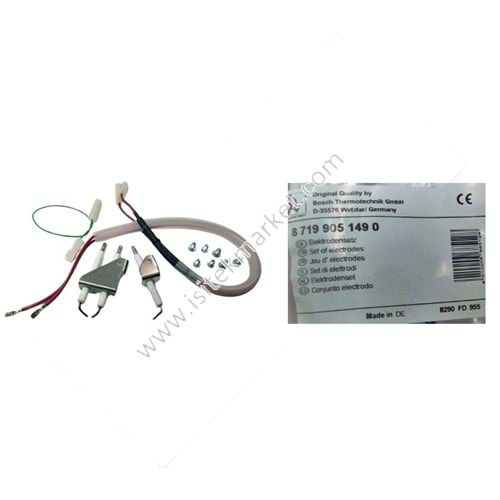 BUJİ ELEKTROD SETI BUDERUS BOSCH WORCESTER JUNKERS 87199051490 LOGOMAX U022