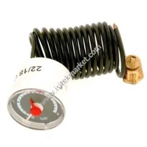 ELEKTRİKLİ KOMBİ MANOMETRE BOSCH TRONIC HEAT 3000/3500 8738104744 0-4 BAR D=43 MM