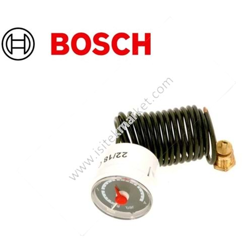 MANOMETRE @40 BOSCH WORCESTER BUDERUS JUNKERS 87381047440 TRONIC HEAT 3000/3500