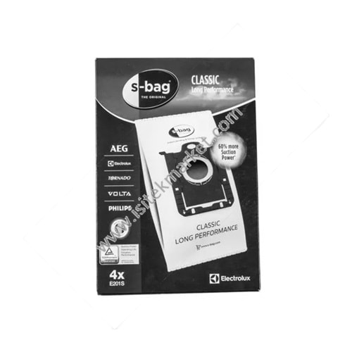 ELECTROLUX ELEKTRİKLİ SÜPÜRGE TOZ TORBASI SETI E201S S-BAG (4 KIŞI) 900168458