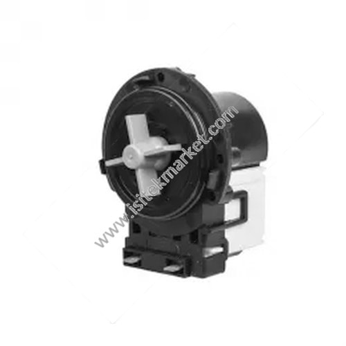 ÇAMAŞIR MAKİNESİ İÇİN POMPA -TAHLİYE POMPASI- INDESİT C00108264 ASKOLL 25 W M116 İLE UYUMLU -AYRI ÖN KONTAKLAR; 3 ADET KENDİ KENDİNE KANALLI VİDA İÇİN-