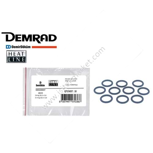 DEMİRDÖKÜM ORING SETİ D003200047 18,3X3,6 10 ADET