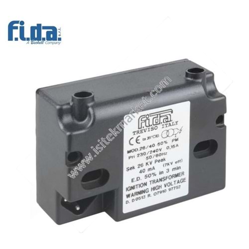 ATEŞLEME TRAFOSU FIDA 26/40 %50PM 230V - ENPB32 - ELE