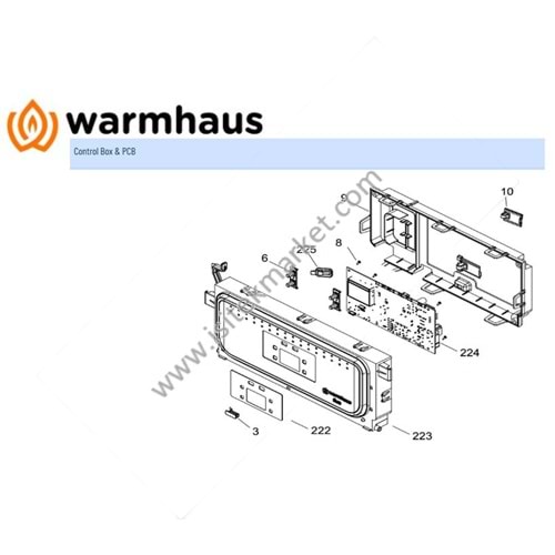 WARMHAUS EWA KOMBİ KUMANDA PANELİ EWA