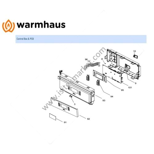 WARMHAUS EWA KOMBİ KUMANDA PANELİ ENERWA