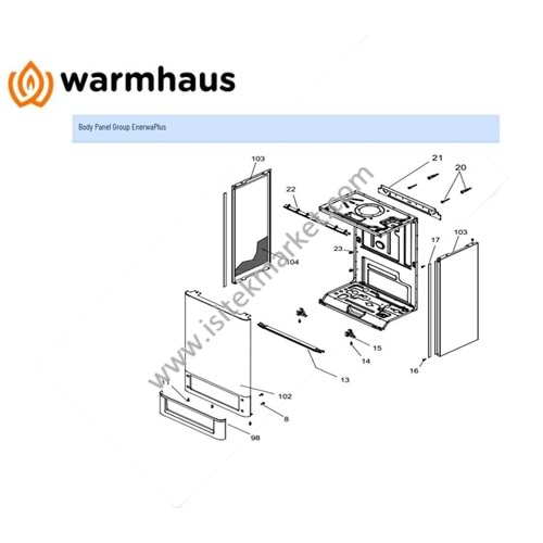 WARMHAUS EWA KOMBİ GÖVDE PARÇALARI ENERWA