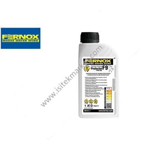 FERNOX MERKEZİ SİSTEM TESİSAT KORUYUCU SIVI + FİTRE AÇIÇI F9 500 ML 62236