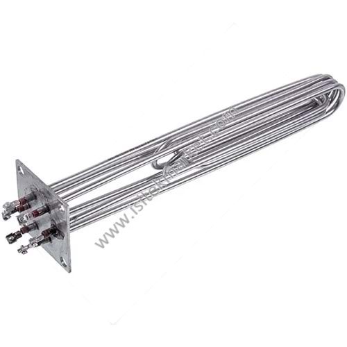 ELEKTRİKLİ KOMBİ REZİSTANSLARI BLOĞU 15KW 220V L=320MM FLANŞ 100X100MM