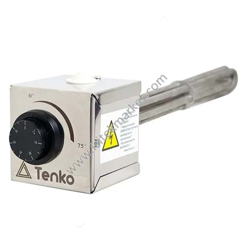 ELEKTRİKLİ KOMBİ REZİSTANSLARI BLOĞU 6KW 220V SOMUN 2 (TERMOSTATLI) TENKO