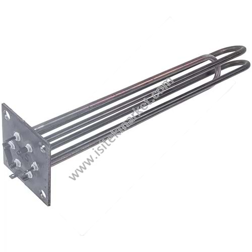 ELEKTRİKLİ KOMBİ REZİSTANSLARI BLOĞU ELECTRON-T 7,5 KW 220/380V L=385MM FLANŞ 100X100MM
