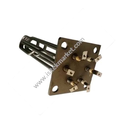 ELEKTRİKLİ KOMBİ REZİSTANSLARI BLOĞU 15KW 220V L=325MM FLANŞ 100X100MM