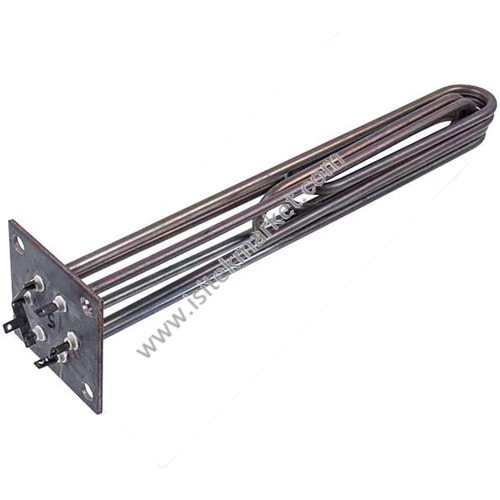 ELEKTRİKLİ KOMBİ REZİSTANSLARI BLOĞU ELECTRON-T 15 KW (PASLANMAZ ÇELİK), L=420 MM FLANŞ 100X100 MM