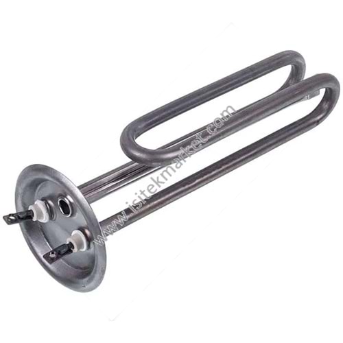 SU ISITICI ELEMANI THERMEX 1500W (PASLANMAZ ÇELİK) L=185MM, FLANŞ 82MM (M6 ANOT İÇİN)