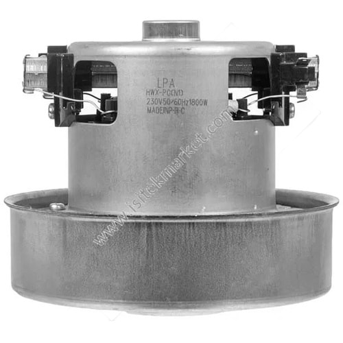 ELEKTRİKLİ SÜPÜRGE MOTORU HWX-PG(N1) LPA D=130/84 MM H=37/107 MM 1800 W