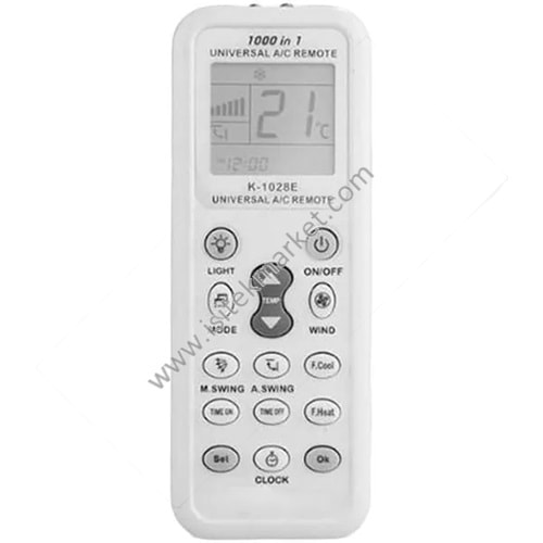 CHUNGHOP EVSEL KLİMA KUMANDASI K-1028E (1000 KODLU)